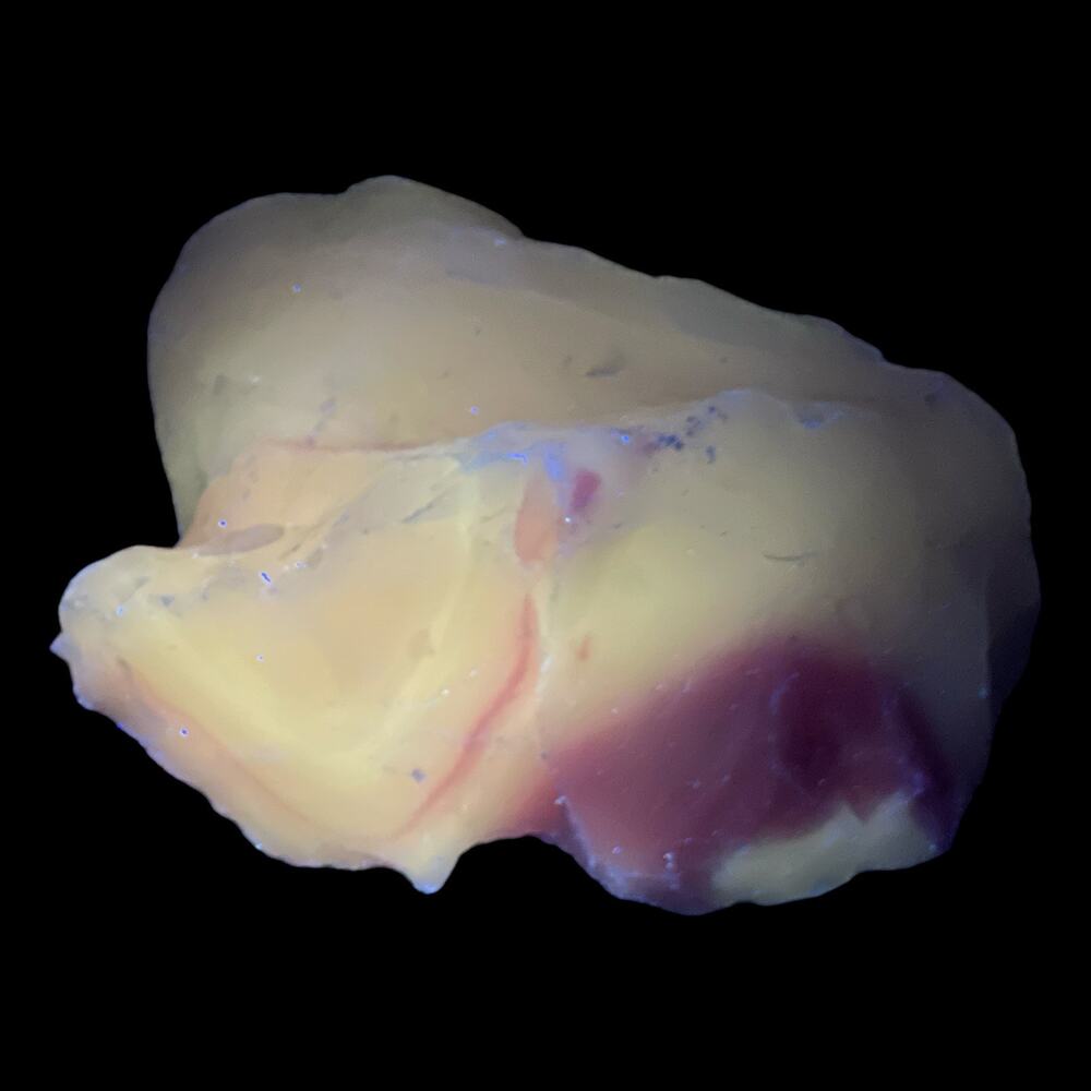 Pink and White Slag Art Glass‎ Cullet Manganese Peach Glow #4GX43